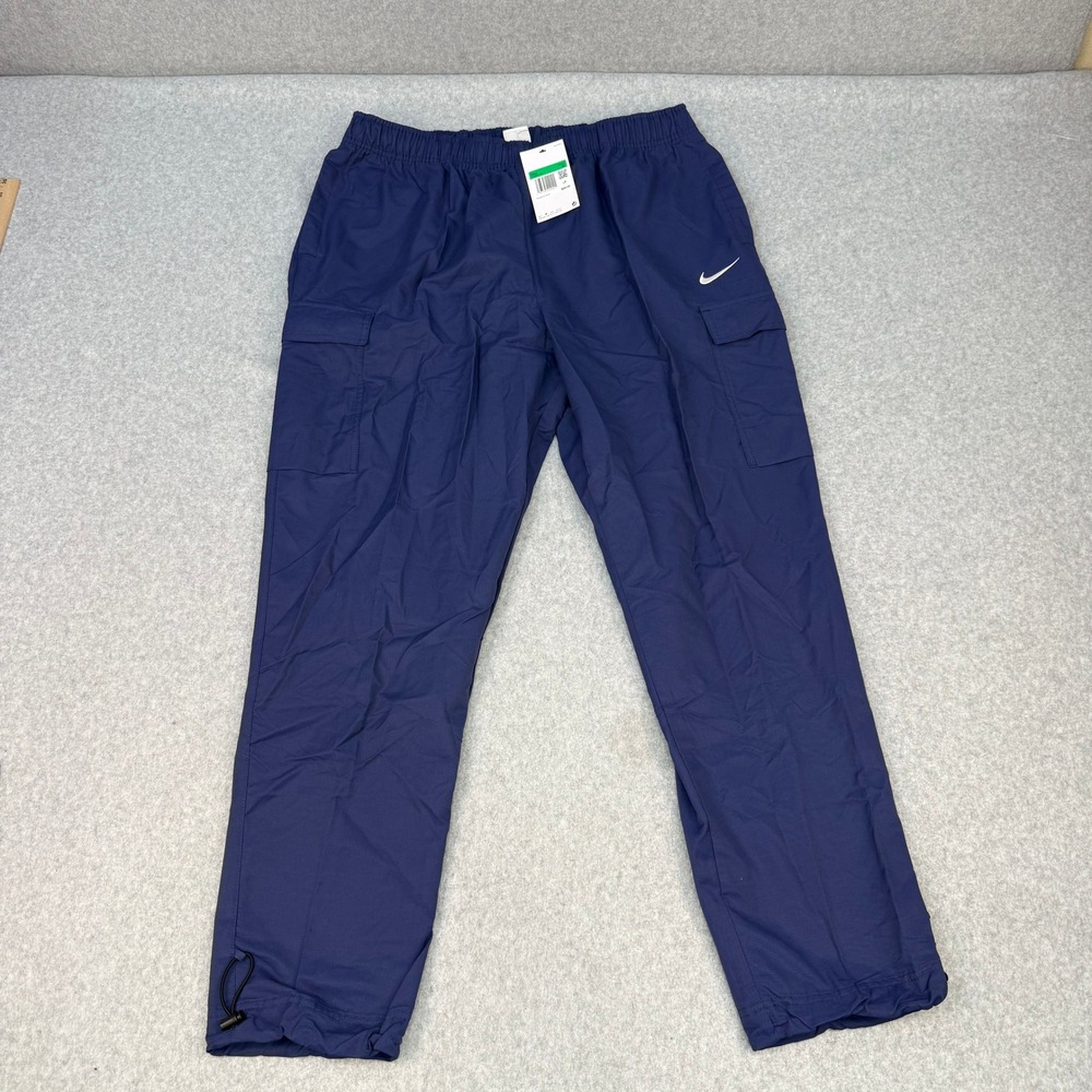 Nike Mens XL Sportswear Woven Cargo Pants Midnight Navy HJ0829-410